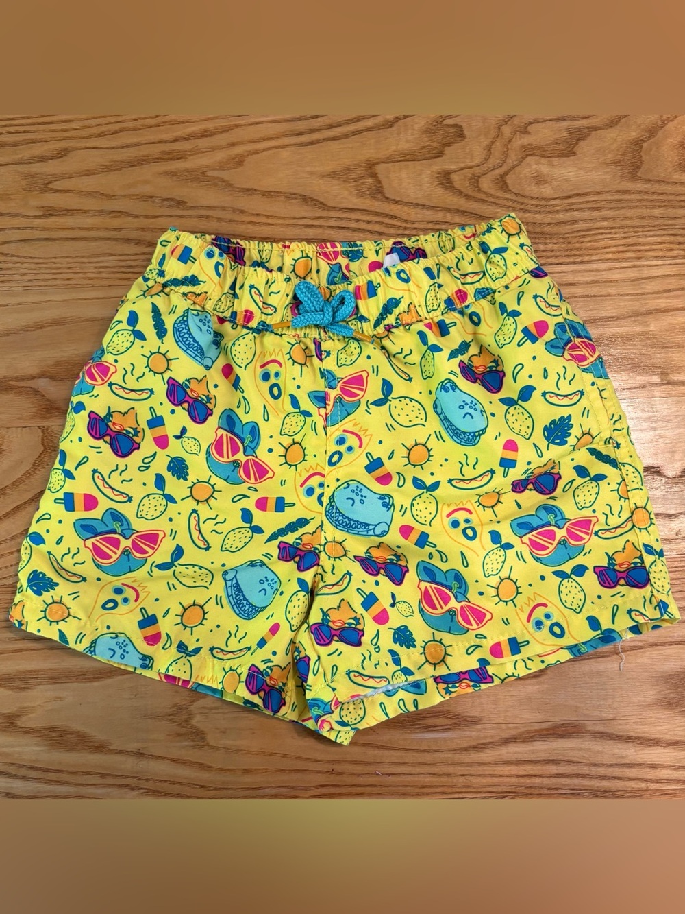 Disney Store Pixar Toy Story Summer Splash Swim Trunks Boys 5 6 Yellow